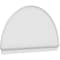 Ekena Millwork Half Round Smooth Architectural Grade PVC Combination Pediment, 78"W x 45-3/4"H x 2-3/4"P PEDPC078X460HRO00 - alternate 1